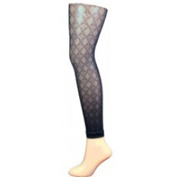 DIAMOND LACE FOOTLESS TIGHTS