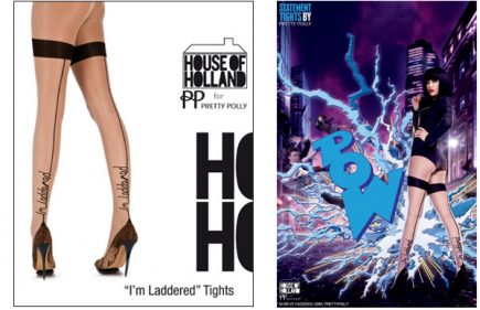 House of Holland I'm Laddered Tights Promo